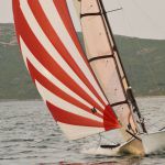 RS 800 sailing on Minorca